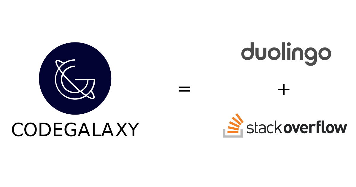 What is CodeGalaxy? CodeGalaxy.io is like Duolingo and Stack Overflow combined